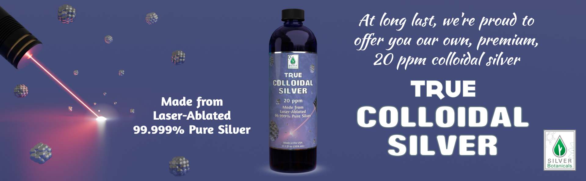 Silver Botanicals True Colloidal Silver Silver Botanicals True Colloidal Silver